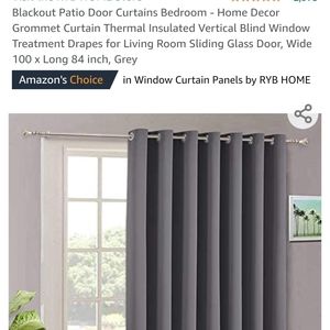 Grey blackout curtains
